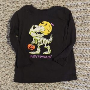 Jumping Beans Black Happy Dinoween Long Sleeve Tee